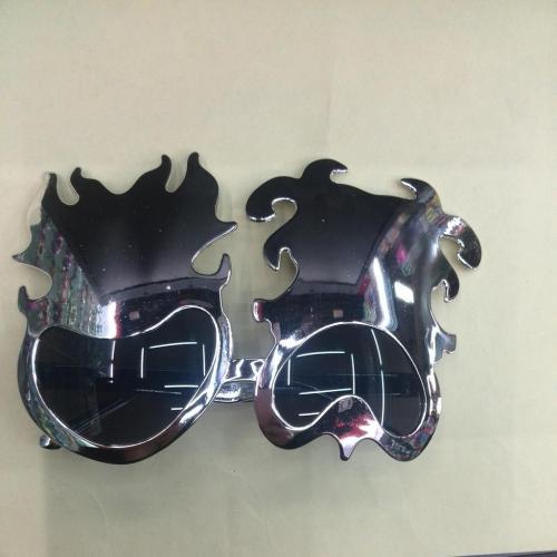 Factory Supply Al1304d Dance Party Fun Glasses Electroplating Monster Glasses Double Face Clown Glasses