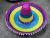 The stage of Mexico bamboo hat cap pointed hat cap rainbow
