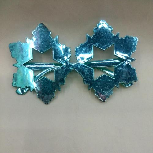 Al1178d Ball Fun Glasses Unisex Glasses Christmas Glasses Electroplated Snowflake Glasses