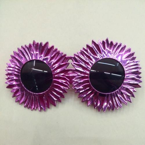 Factory Direct Sales Supply New Al1228d Prom Glasses Monochrome Electroplated SUNFLOWER Glasses