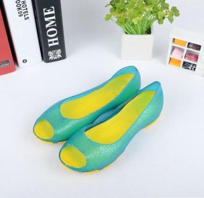 Orders should think of black jelly fish mouth shoes anti-skid shoes flat shoes summer shoes