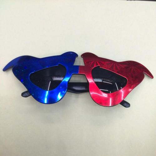 Factory Direct Sales Supply New Al1310e Prom Glasses Two-Color Laser Horn Glasses