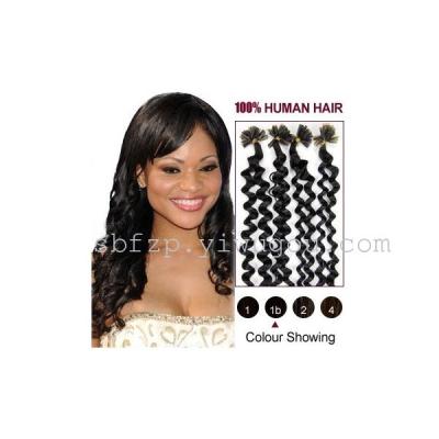 0.5G/stand  u type 100% human hair extension, pre-bonded hair extension 