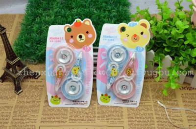 Hot Sale 2 Suction Cards Cartoon Correction Tape Office School Supplies Factory Direct Sales