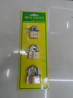 Thin type brass padlock