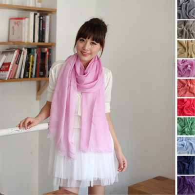 Fashion cotton split couples unisex solid color scarves warm scarves shawls wholesale