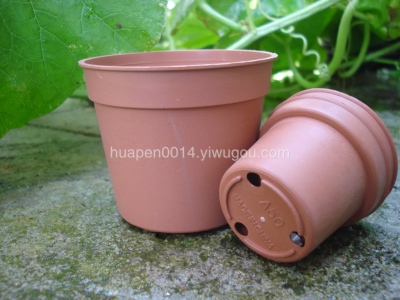 Simple potted plastic flower two-color potted plastic small flower potted easy A50