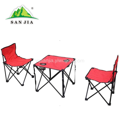 Certified SANJIA outdoor camping products folding chairs two-in-one tables 