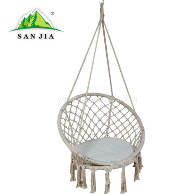 Certified SANJIA outdoor camping products indoor and outdoor mesh hanging chair leisure swings
