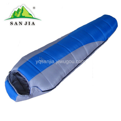 Certified SANJIA outdoor products mommy type spliced adult sleeping bag