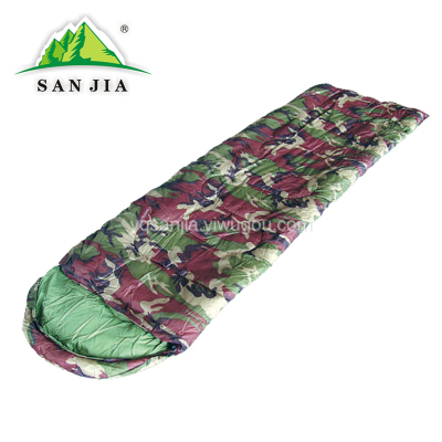 Certified SANJIA outdoor camping product envelope type sleeping bag adult sleeping bag