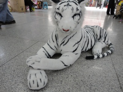 Plush Toy White Tiger