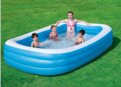 Factory Direct Inflatable Toy Pool Bracket Pool Three-Ring Pool Amusement Pool 2 M 2.6 M 3 M Pool 