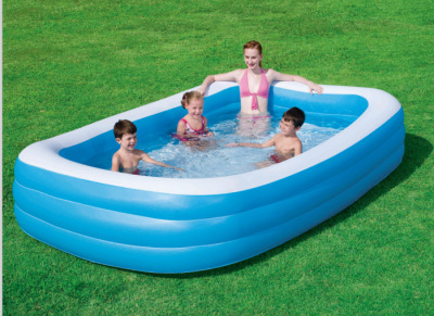 Factory Direct Sales Inflatable Pool, Bracket Pool, Triple Ring Pool, Play Pool Happy Pool