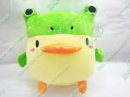 factory direct wholesale cartoon cute q version chicken turned frog plush toy doll reliable quality