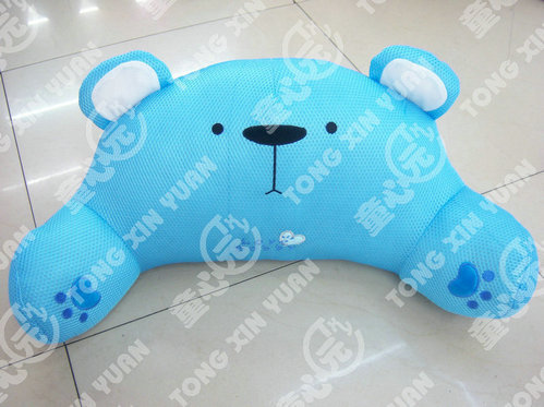 factory direct sales sandwich mesh cloth car cushion cushion waist pillow pig bear dog three car supplies