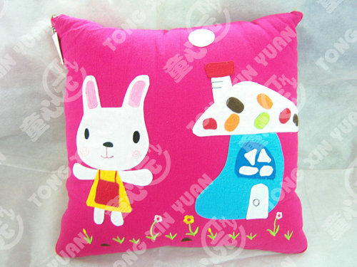 new cartoon washed cotton cloth air conditioning pillow quilt multifunctional cushion dual-use pillow household supplies car supplies