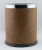 GPX-43 single-layer circular brown leather trash can