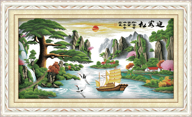 wholesale new cross stitch welcome pine （wealth version） md61805