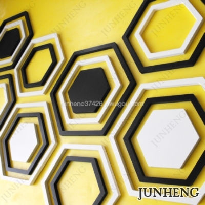 Hexagonal stereo wall stickers idea background decoration stickers JH-QT0344