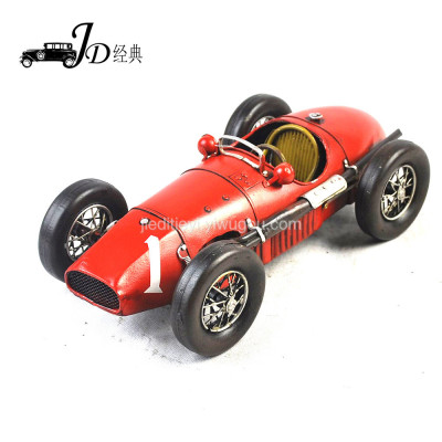 Vintage tin car model european-style minimalist home soft decoration birthday gift collection