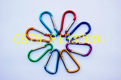 4th d-shaped carabiner with Keychain aluminum buckle hook aluminium carabiner climbing climbing hook buckles
