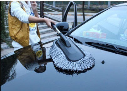 split car wash brush flat telescopic car brush dusting brush