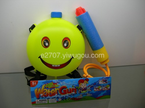 Hot Selling Eva Water Gun with Smiley Face Backpack Water Gun 026-2