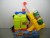 Hot summer toys beer bottle water gun with double bottle bag gun Kit 020-1