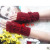 Korean fashion show means three twist short gloves non-mainstream unisex gloves