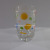 8801 Straight Tube baked Flower Glass Glass Glassware Glass Craft Juice Glass