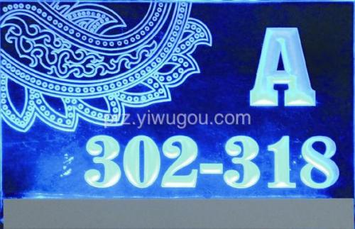 led luminous sign spa club sign door sign hotel door number plate