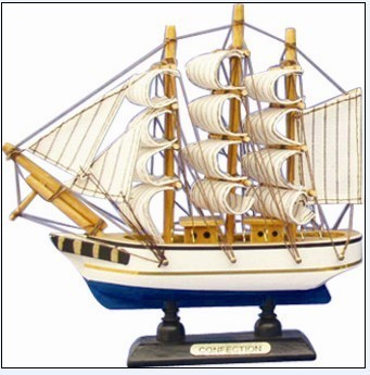 16cm simulation of wooden sailing ship models Eastern Mediterranean handmade wood crafts gifts easy