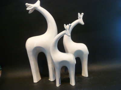 Ceramic crafts deer decoration hotel decoration Korean home European home high-grade wedding gifts