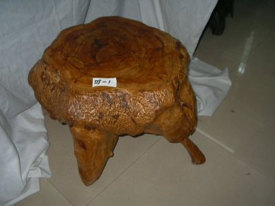 Root carving small round flat table shapes vary