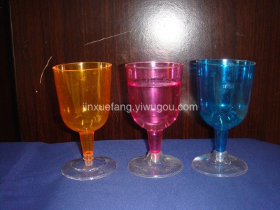 Disposable red wine glass, environmental protection, PS cup
