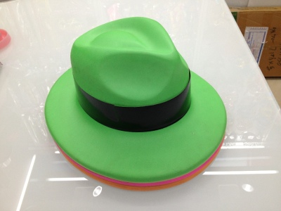 Factory Direct Sales PVC Blister Hat Monochrome Fluorescent Topper Stick Party Hat