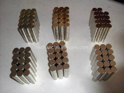 The Magnetic packing Magnetic specification D10*2 is galvanized strong Magnetic steel strong magnet