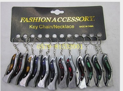 Knife pendant aluminum ads with Keychain bottle opener kitchen utensils