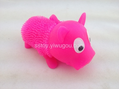 This cartoon Flash pig wool ball with rope