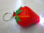 Electronic key light mini Strawberry-shaped electronic light plastic flashlight lamp button electronic lamp