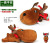 The boy asked a deer in addition to taste Christmas Christmas doll cartoon car ornaments charcoal bag