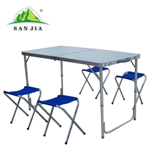 Certified SANJIA outdoor camping products folding tables and chairs picnic tables