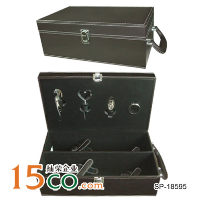 Upscale wine wine packaging box PV-skin leather box wine gift box
