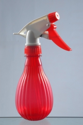 Transparent hand-held air pressure spray bottle