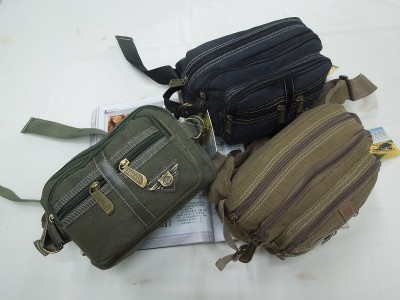 Canvas pockets pockets waist bag outdoor bag fashion new practical packet neutral yauto leisure bag