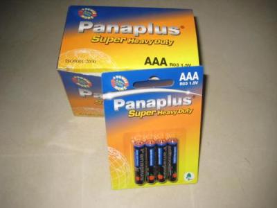 Panaplus carbon zinc battery green AAA battery, 7th