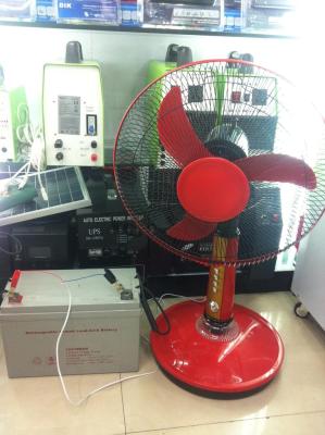 12v three-leaf table fan 16-inch electric fan