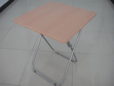 60CM, folding square table, MDF table, yellow/brown wood tables