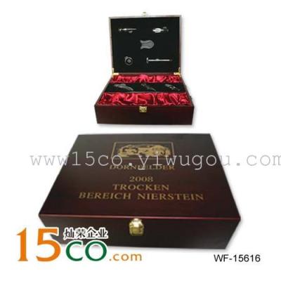 Wine gift wine PV leather box leather box dual-mounted leather box luxury gift packaging boxes for wine